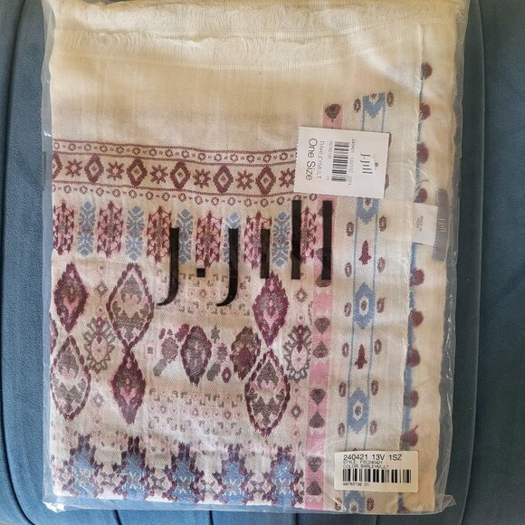 J. Jill Geometric Embroidered Scarf - Picture 8 of 11
